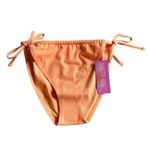NWT! Juniors' Ninety-Nine° Tunnel Side-Tie Orange Bikini Bottoms Size Medium